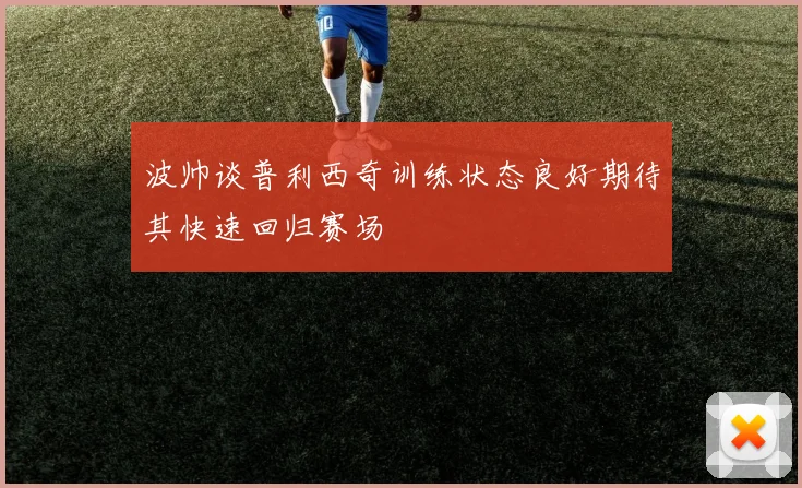波帅谈普利西奇训练状态良好期待其快速回归赛场